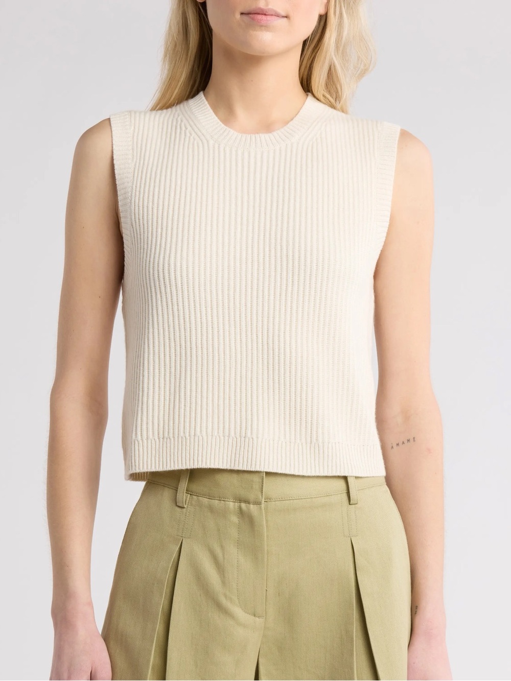 TWP ribbed cashmere sweater vest